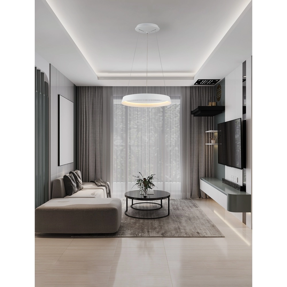 Design hanglamp Ormi Ø 45cm wit Lyora 5212017448798