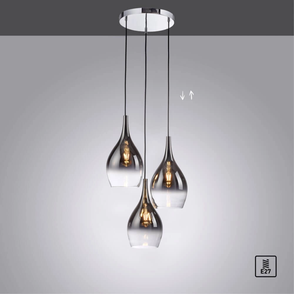 Moderne hanglamp Pilua 3-lichts rond Paul Neuhaus 4012248366097