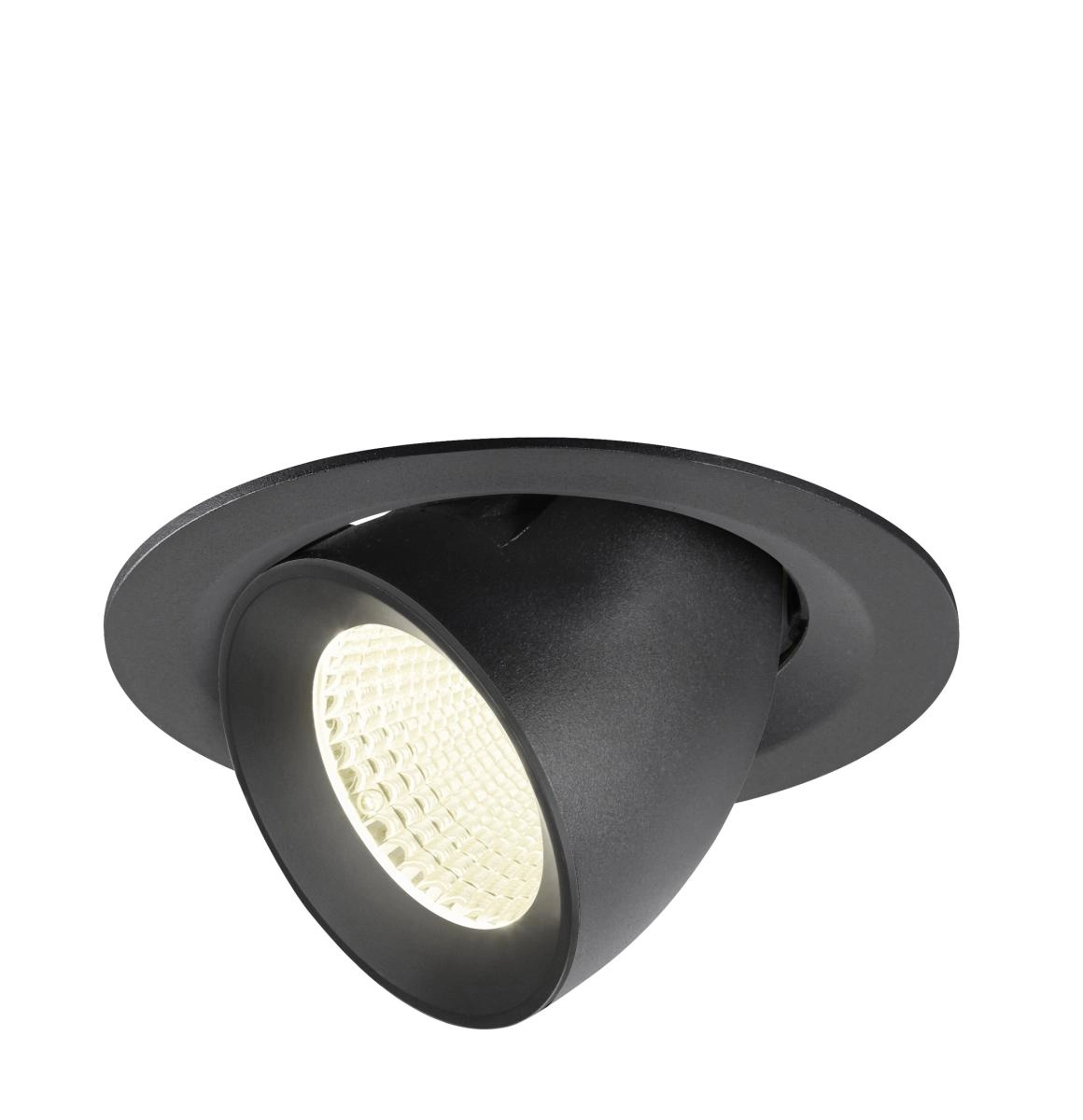 Inbouwspot Numinos Gimble M zwart 4000K - 40gr