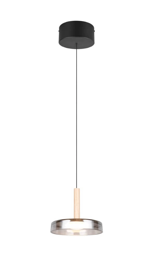 Led hanglamp Celeste Ø 22cm - smoke glas