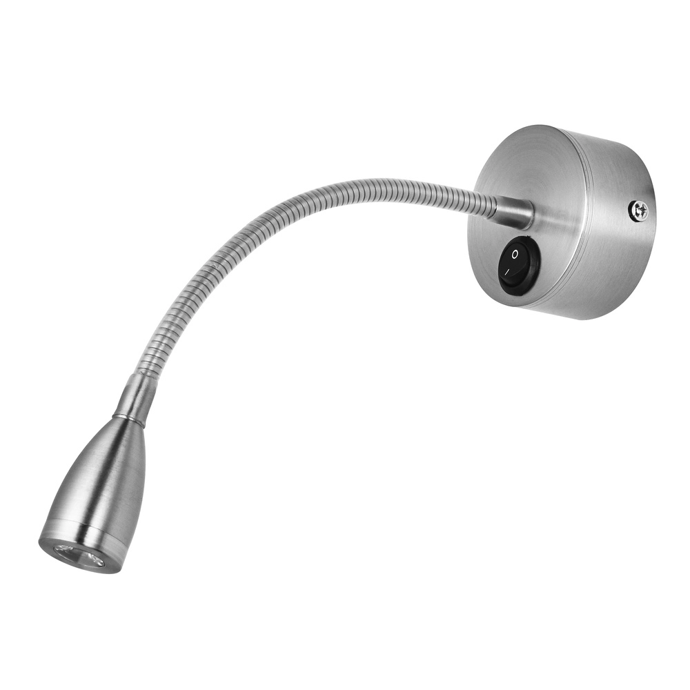 Bedlampje Flex chroom