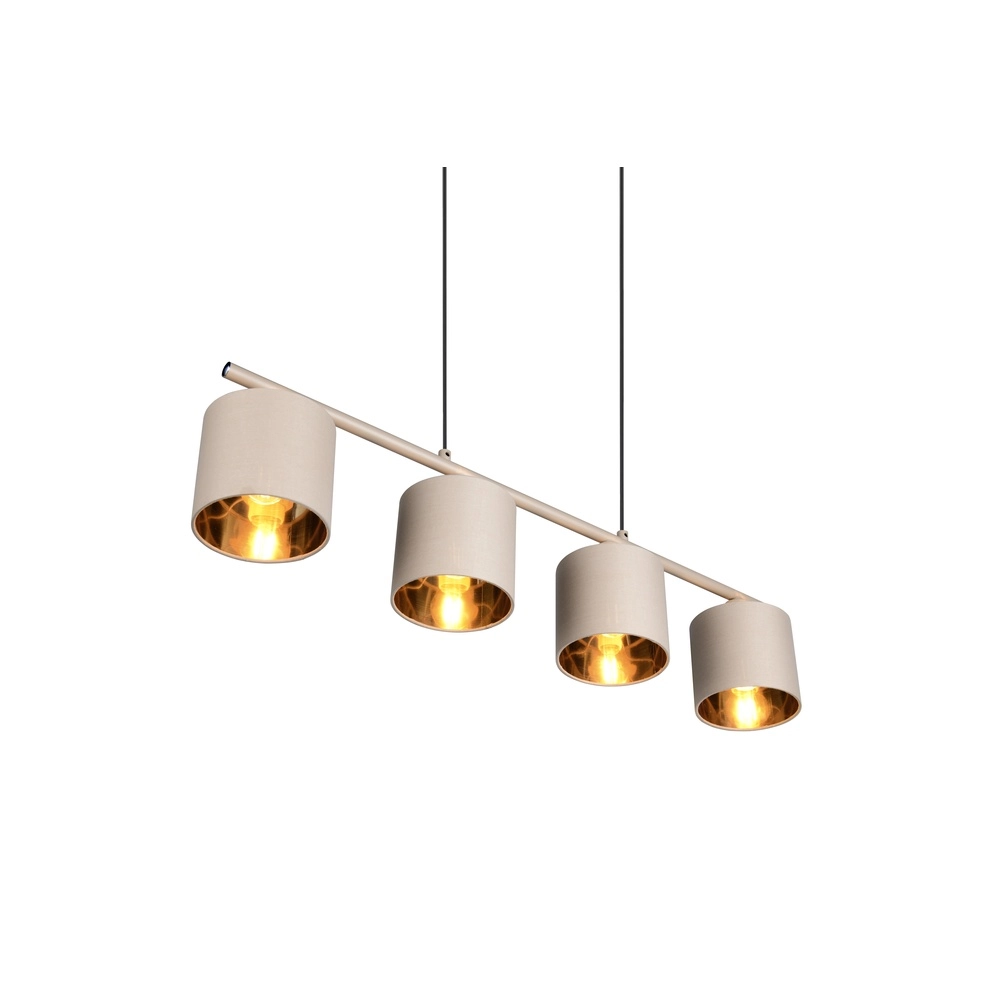 4-lichts hanglamp Tommy zand bruin Trio 4017807724165