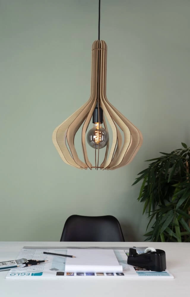 Houten hanglamp Velasco Ø 38cm Eglo 9008606224050