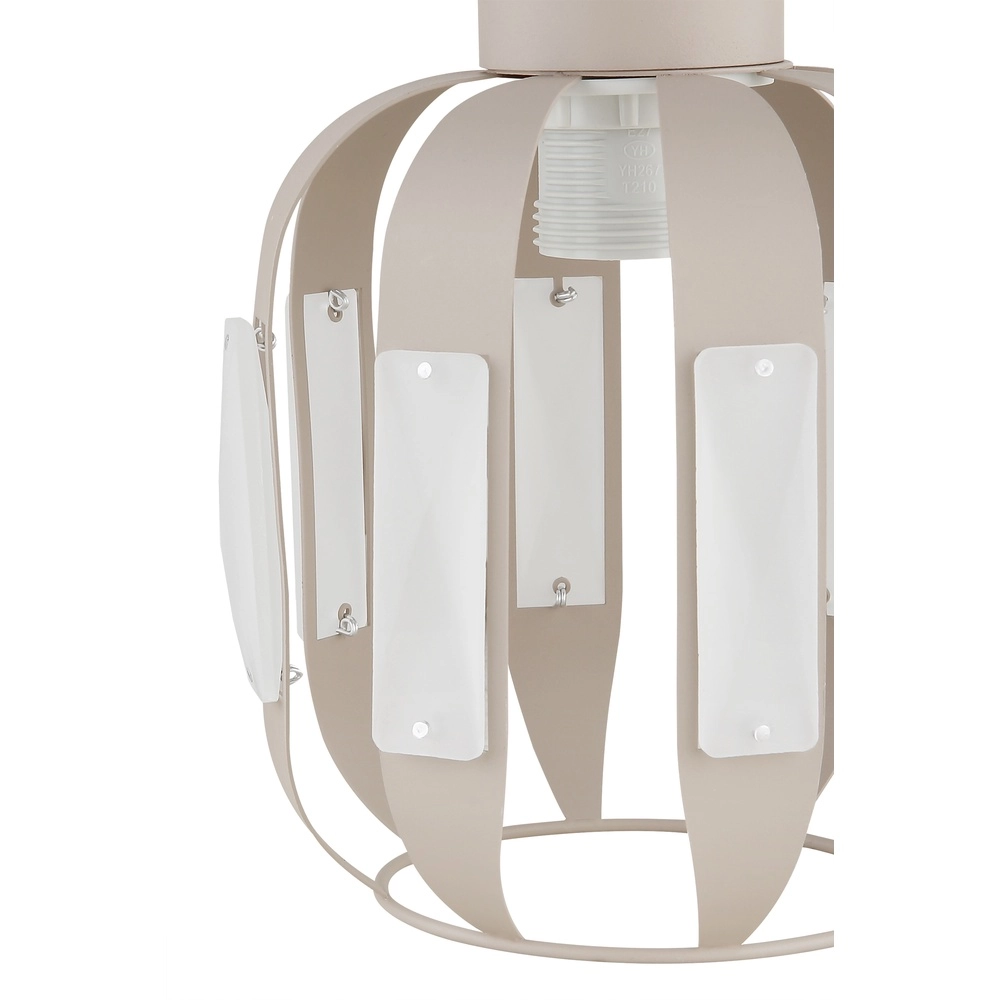 Eetkamer hanglamp Arlen 3-lichts zand bruin Globo 9007371583560