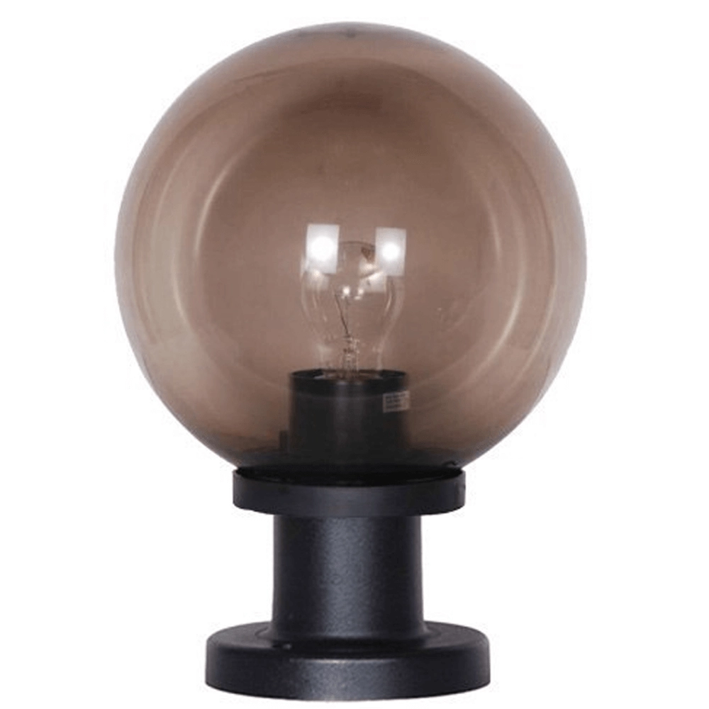 Bol lamp Bolano 31,5cm. sokkel smoke