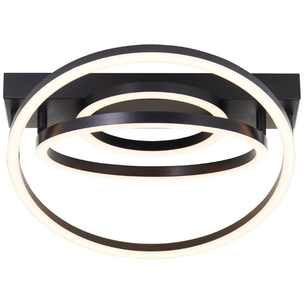 Dimbare plafondlamp Pedley zwart