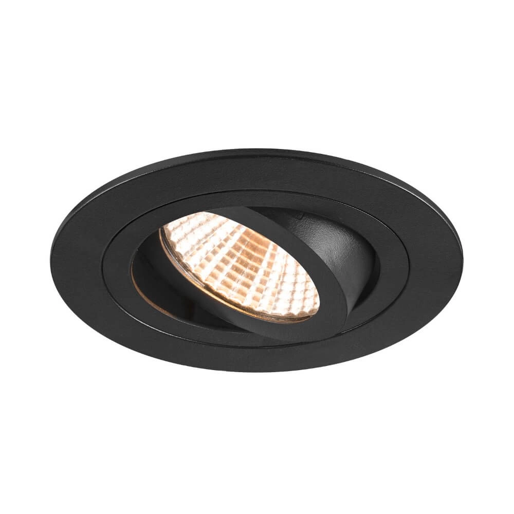 Ronde led spot New Tria 75 zwart - 2700K - 705lm - 38g