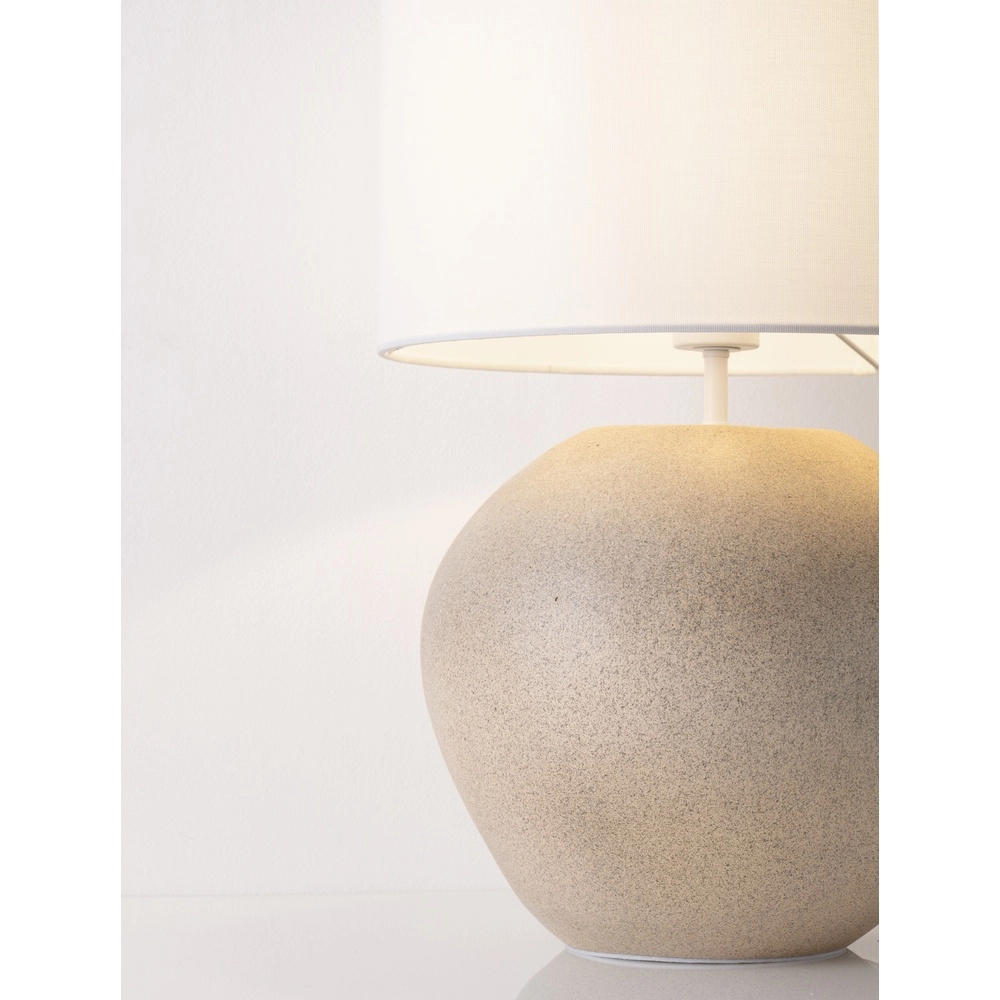 Tafellamp Mizu crème met witte kap Lyora 5212017468901