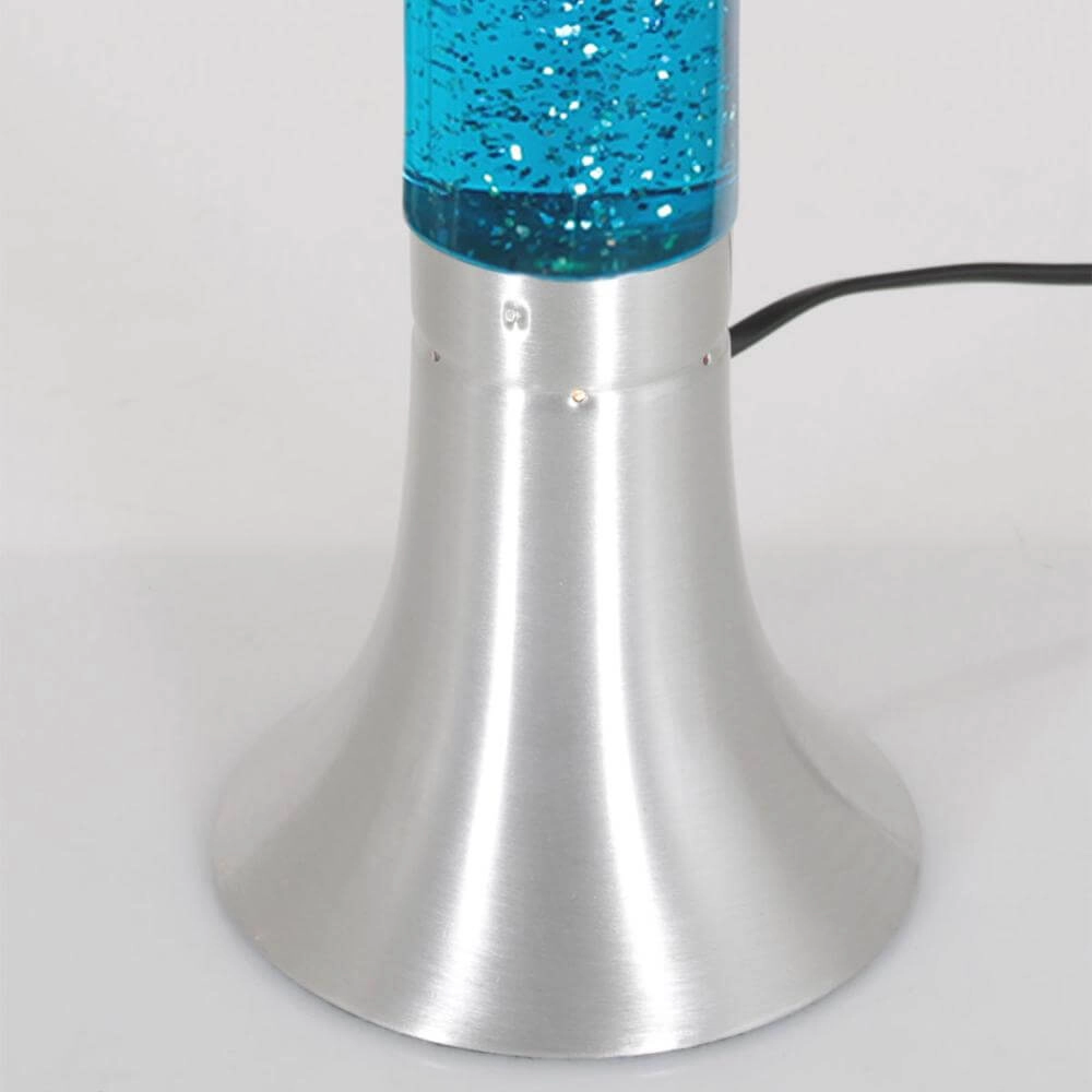 Lavalamp Volcan metaal met blauw Steinhauer 8712746177664