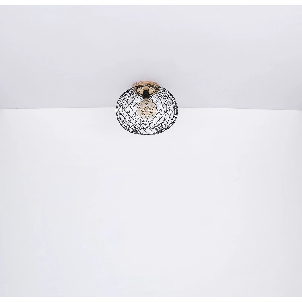 Wandlamp Lacky 2-lichts zwart Globo 9007371417360