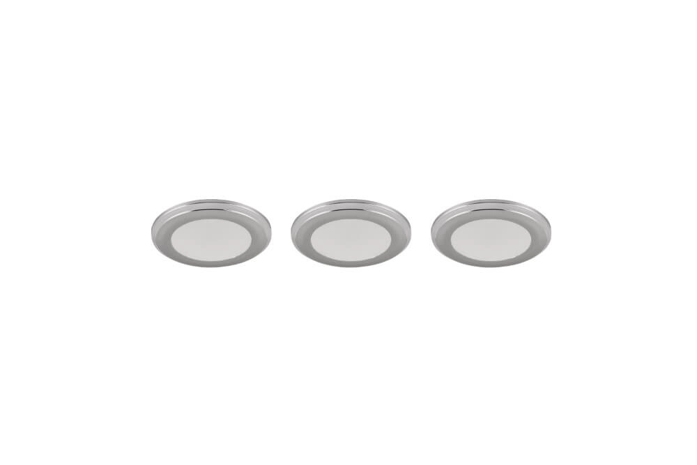 Inbouwspots Argus chroom set van 3 Trio 4017807574470