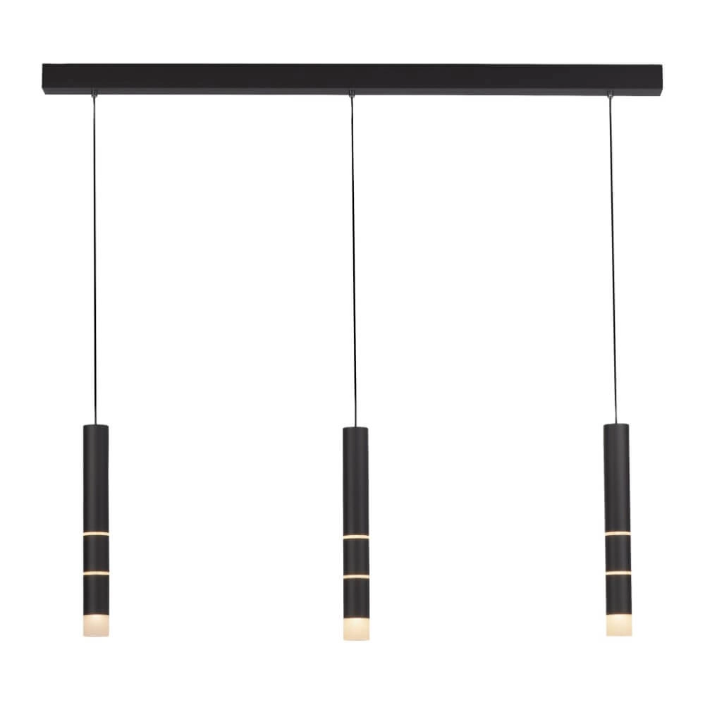 Zwarte hanglamp Pure Vega 3-lichts Paul Neuhaus 4012248357576