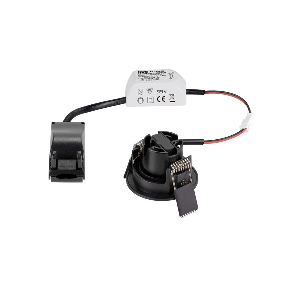 Inbouwspot New Tria 45 2700K zwart SLV 4024163303996