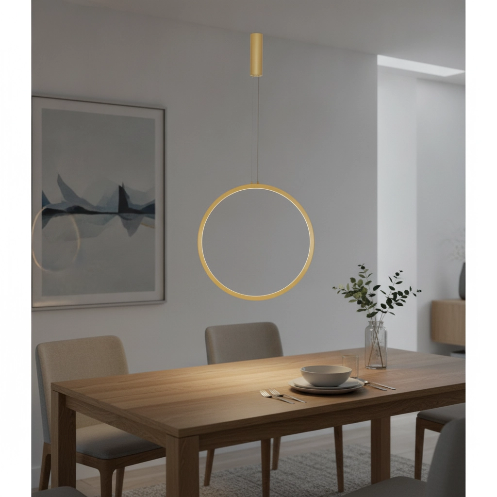 Ronde hanglamp Change Ø 60cm goud