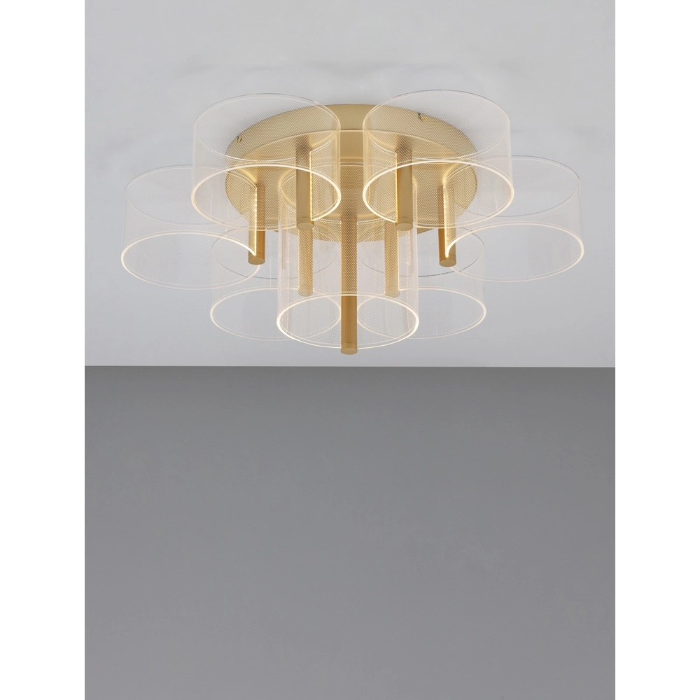 Design plafondlamp Gatlin goud Ø 68cm