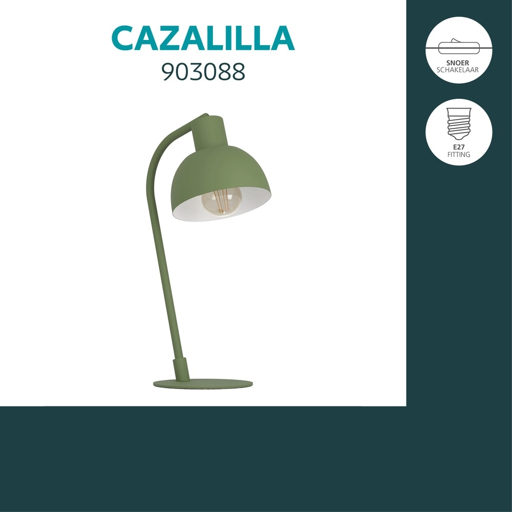 Tafellamp Cazalilla groen Eglo 9008606405664