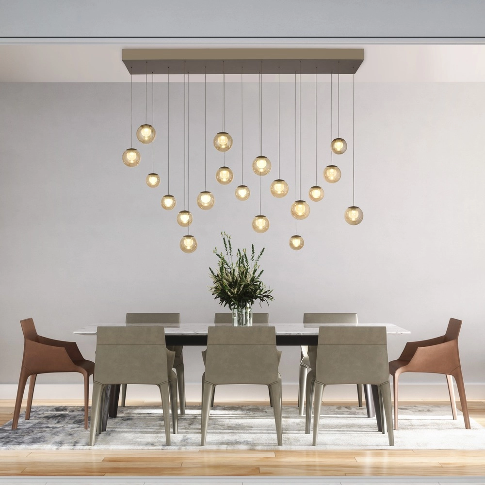 19-lichts hanglamp Pure Popup bronce Paul Neuhaus 4012248396704