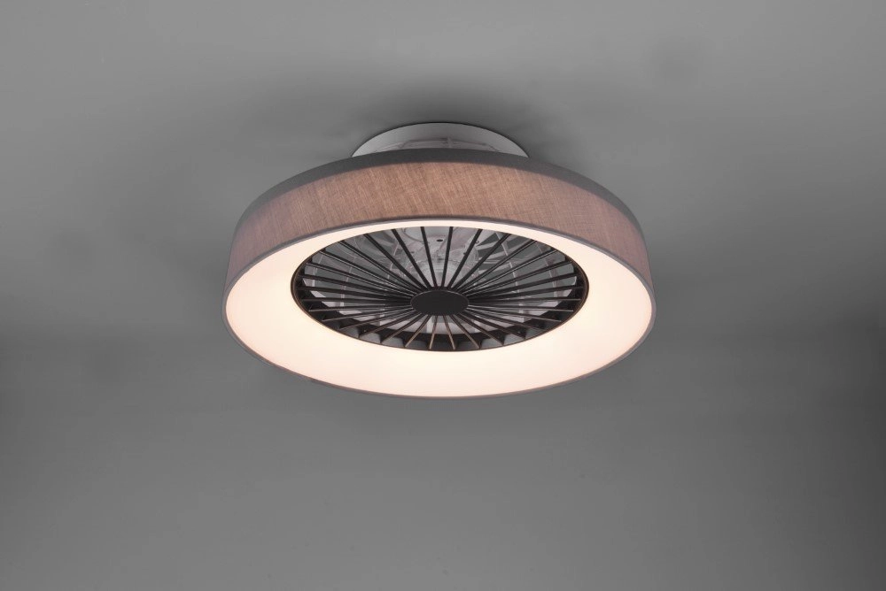 Led plafondventilator Farsund 47cm zwart Trio 4017807491081