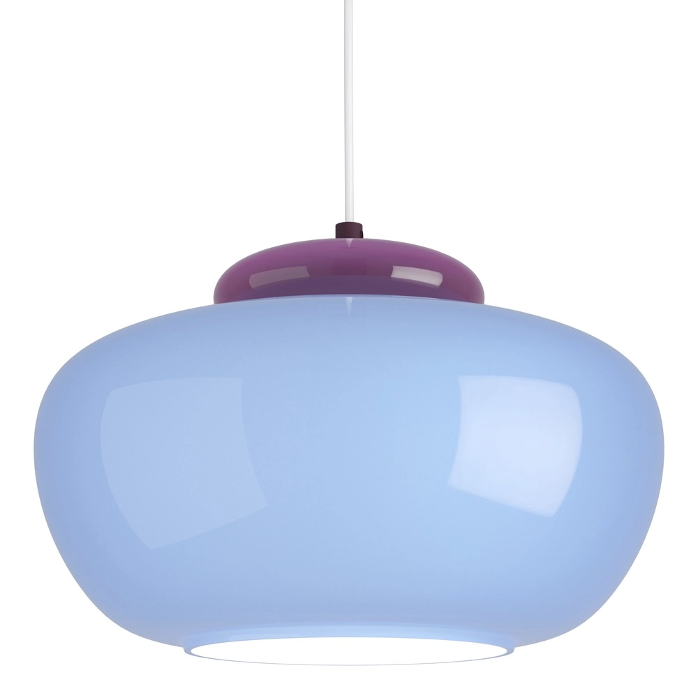 Design hanglamp Berardelli blauw met paars Ø 30cm