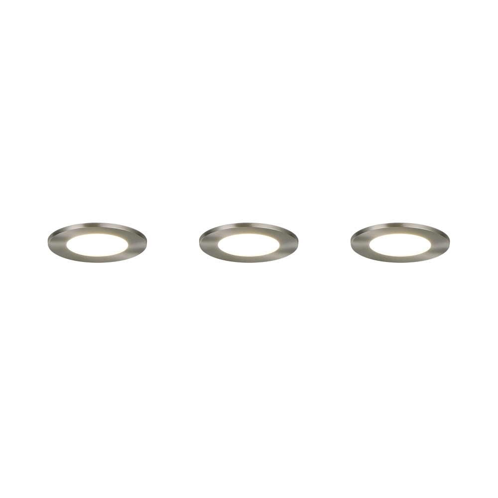 Set van 3 inbouwspots Himal nikkel IP65 Trio 4017807663808