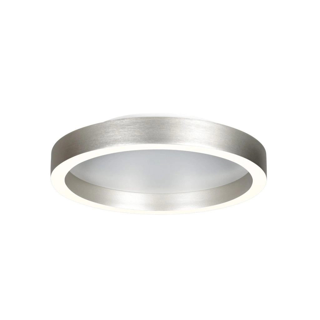 Design plafondlamp Ringlux geborsteld metaal Ø 30cm