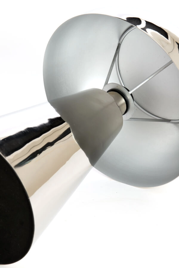 Design tafellamp Surrina zilvergrijs Ø 26cm Light & Living 8717807743512