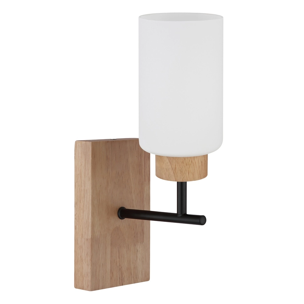 Wandlampje Rowena hout met zwart Globo 9007371586981