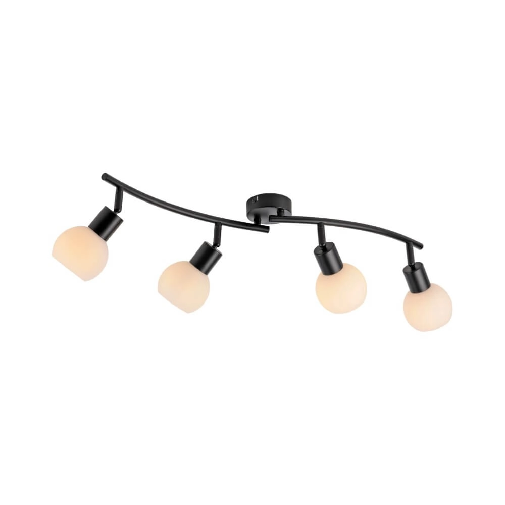 Zwarte plafondlamp Loki 4-lichts Just Light 4043689000790