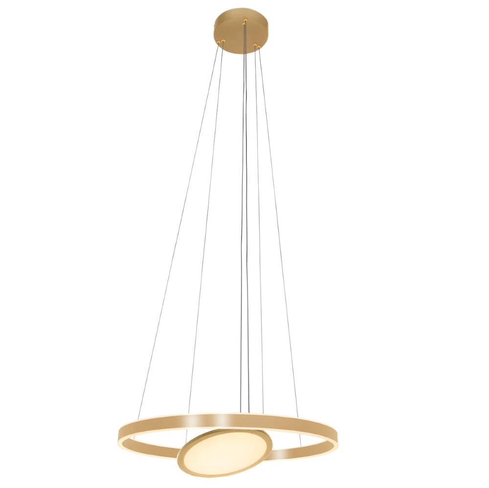 Led hanglamp Ringlux 2x led goud