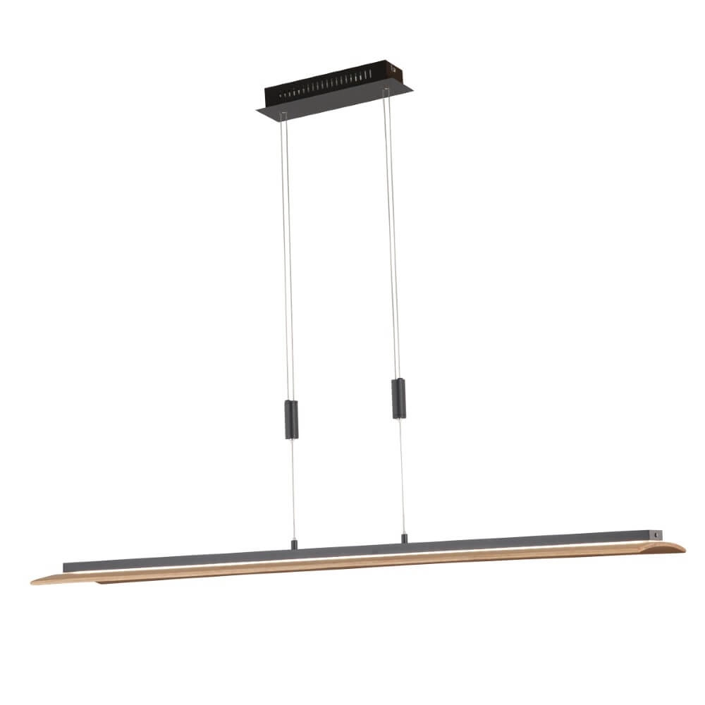 Hanglamp Shine-Wood zwart