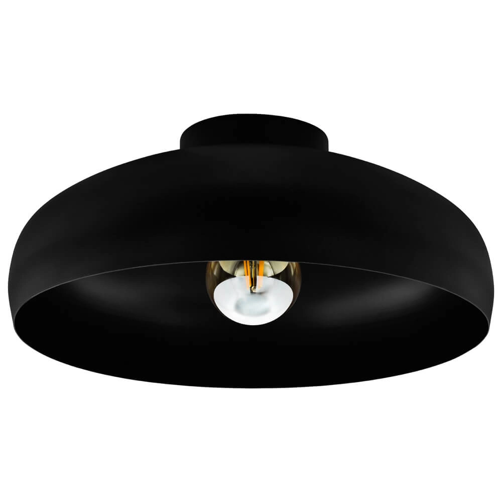 Slaapkamer plafondlamp Mogano zwart Ø 40cm