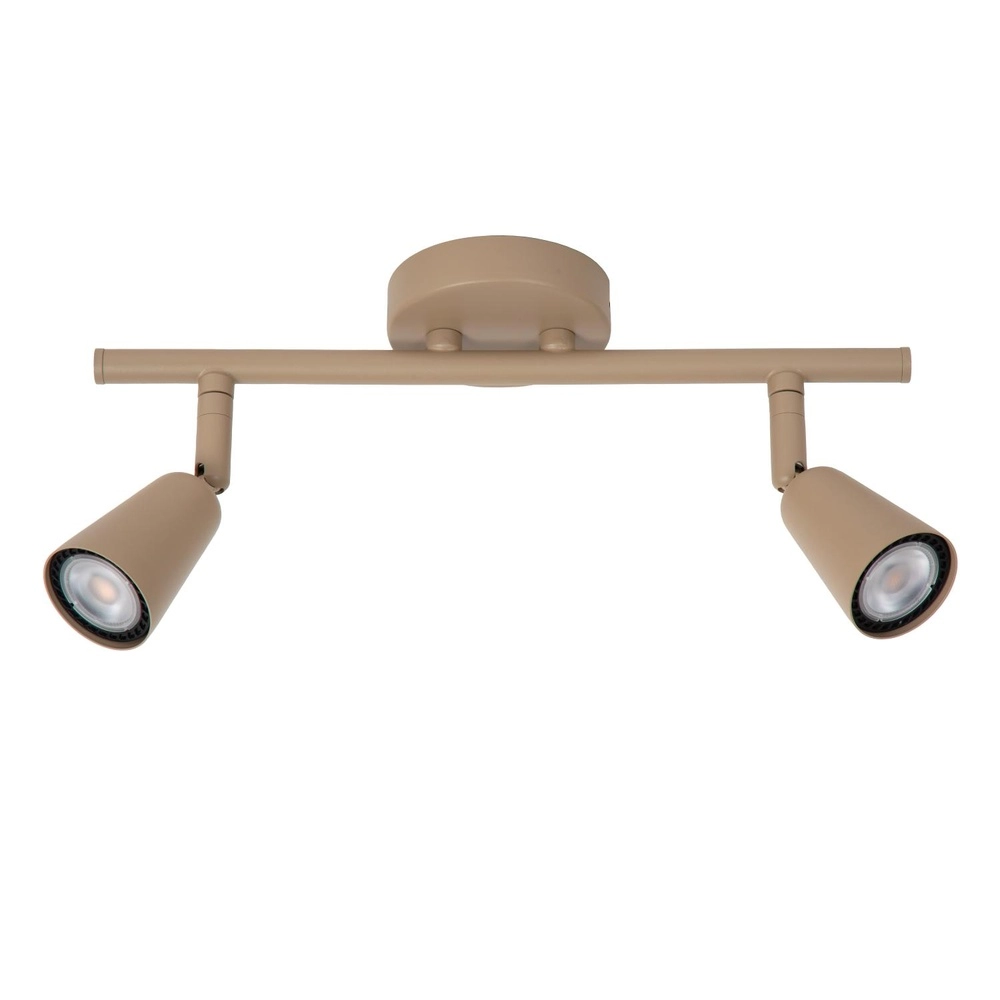 Plafondspot Tiana 2-lichts taupe