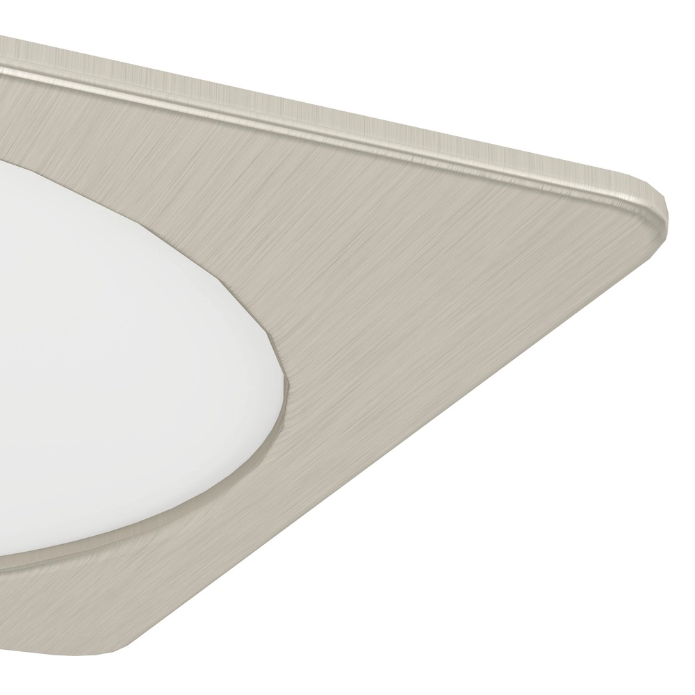 Inbouw lamp Fueva 6 vierkant - rvs - 21,6x21,6cm Eglo 9008606330898