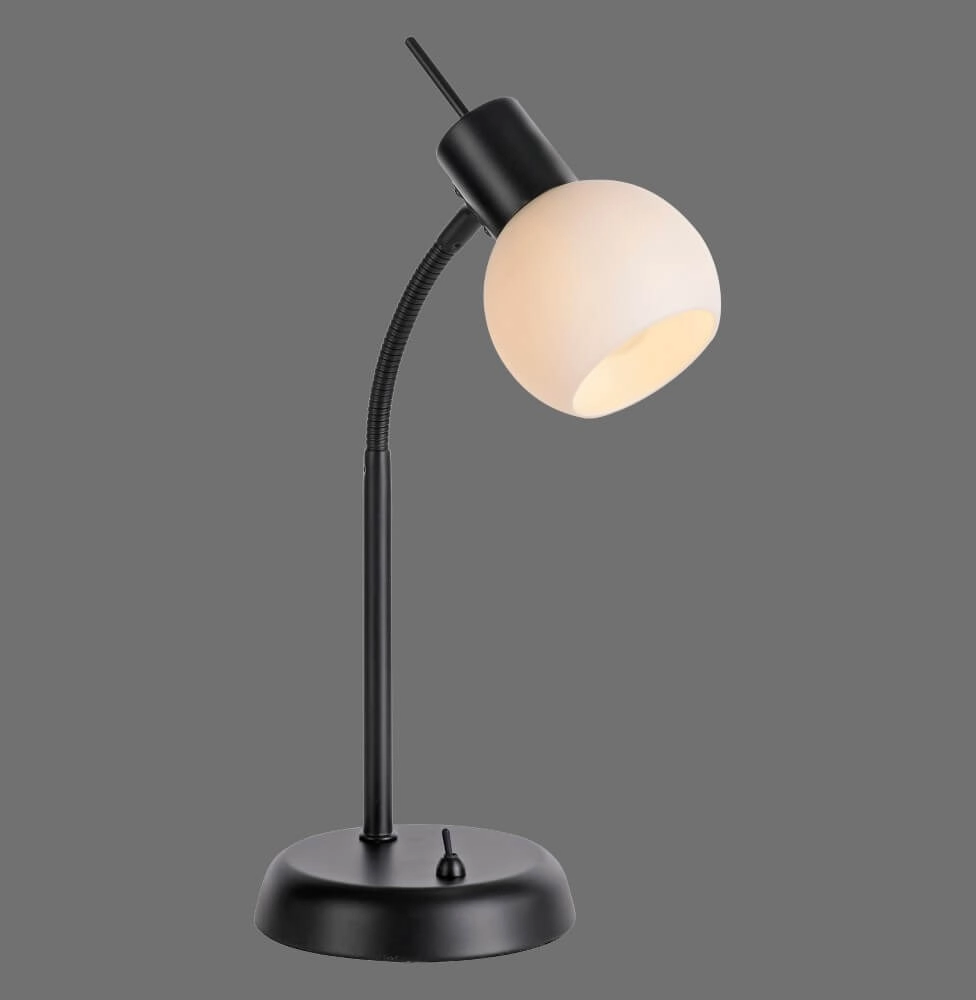 Zwarte tafellamp Loki 1-lichts Just Light 4043689000813