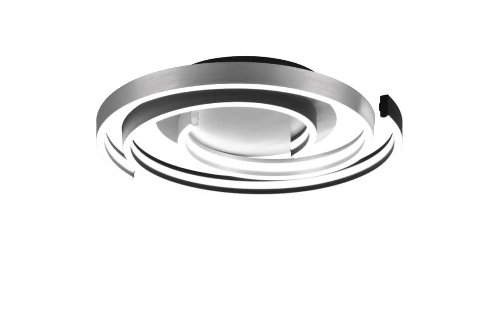 Dimbare plafondlamp Caya metaal met zwart Trio 4017807541939