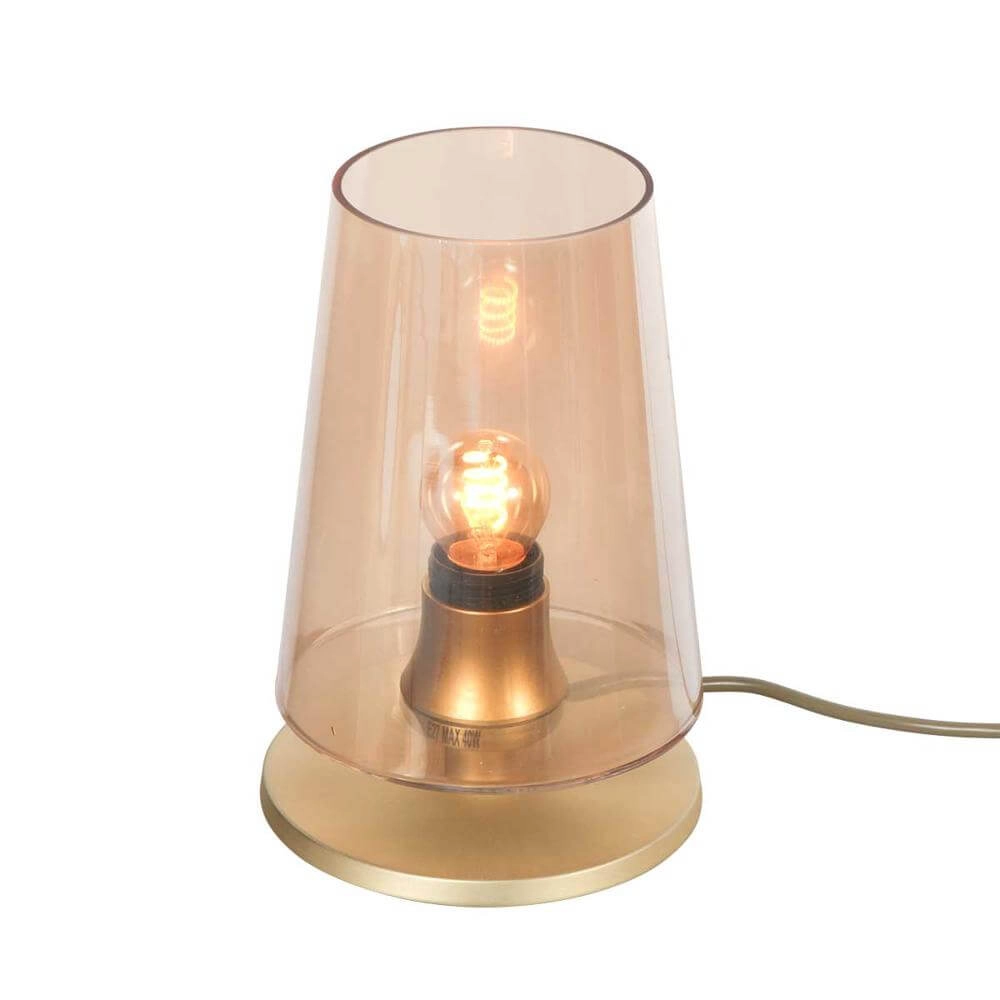 Strakke tafellamp Ancilla rond goud Steinhauer 8712746171068