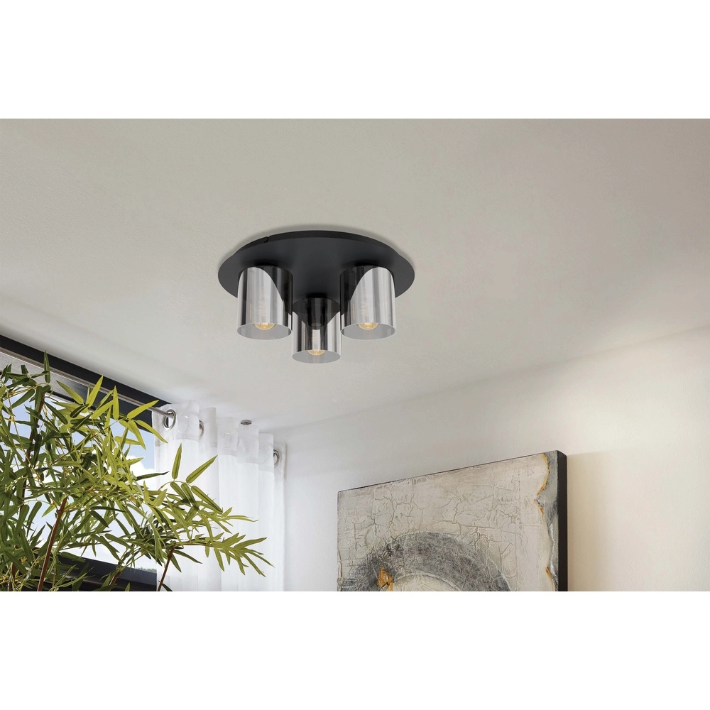 Plafondlamp Gorosiba 1 Ø 45cm - met smoke glas Eglo 9002759996314