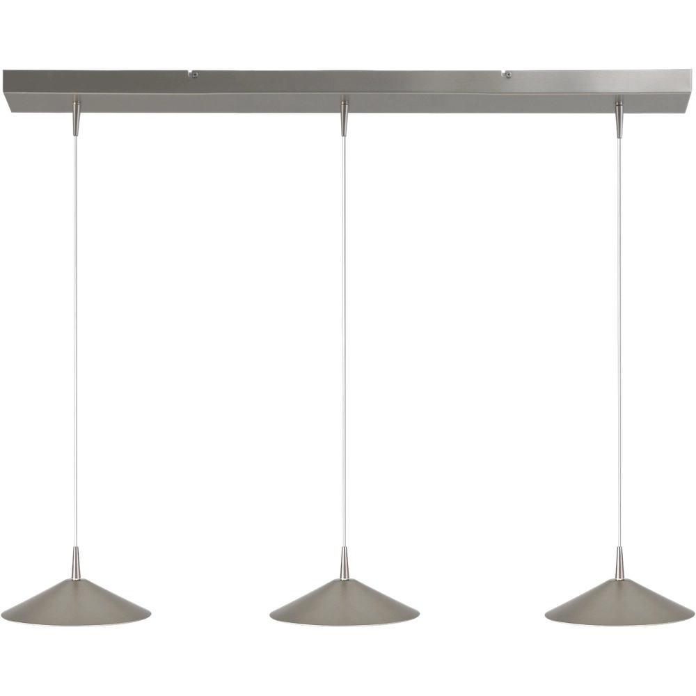 3-lichts hanglamp Ceppo nikkel Ø 22cm