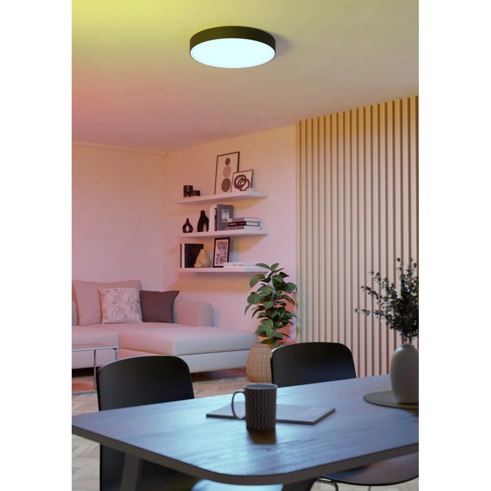 Design plafondlamp Gallizzi-Z smart zwart Ø 39cm Eglo 9008606358168
