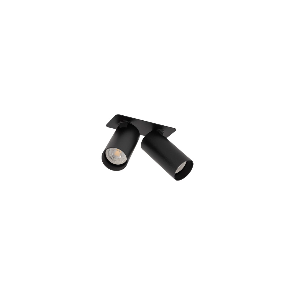 Dubbele inbouwspot Fourty richtbaar - zwart Lyora 5903139114424