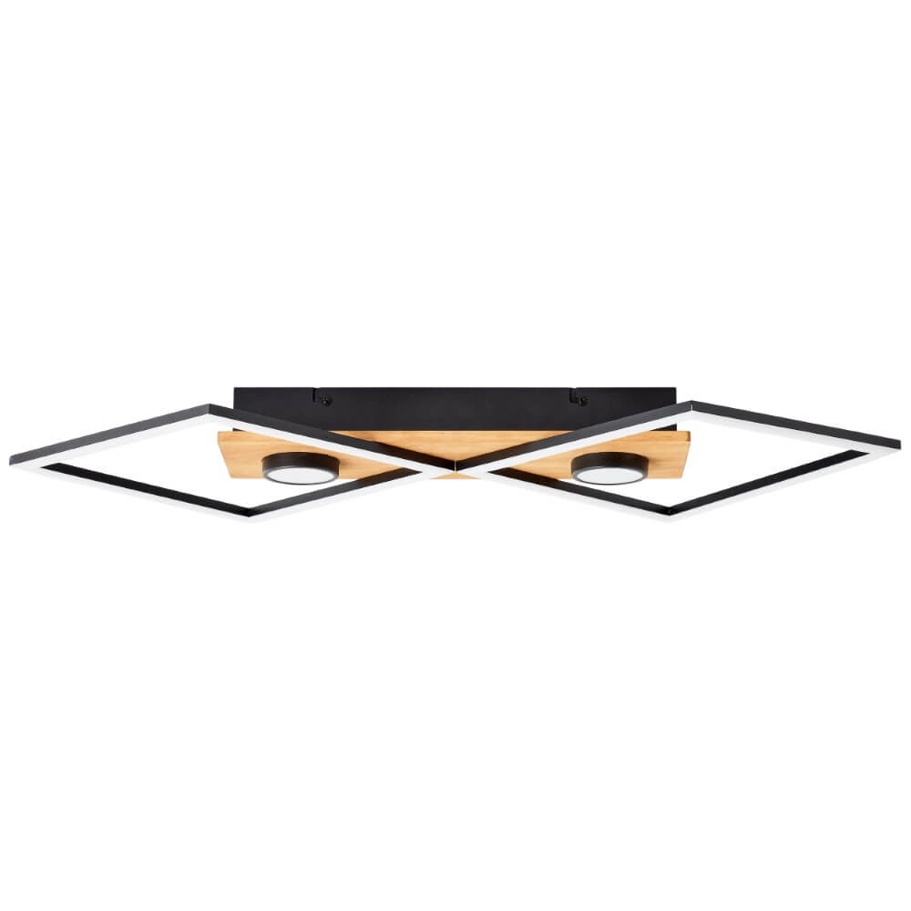 Houten led plafondlamp Woodbridge M Brilliant 4004353409707