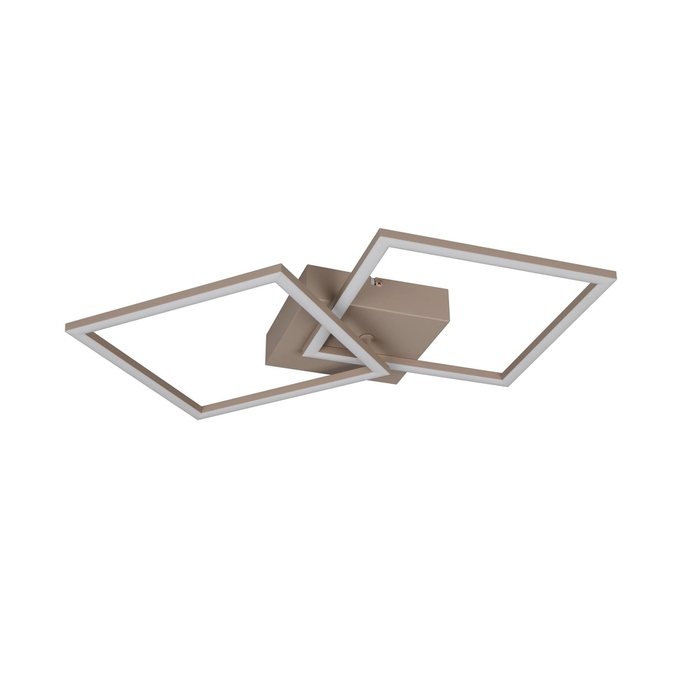Moderne plafondlamp Trail 60cm zand bruin Trio 4017807713572