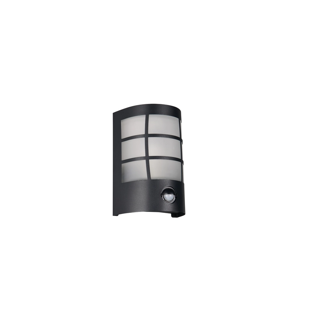 Zwarte wandlamp Sintra met sensor Trio 4017807648256