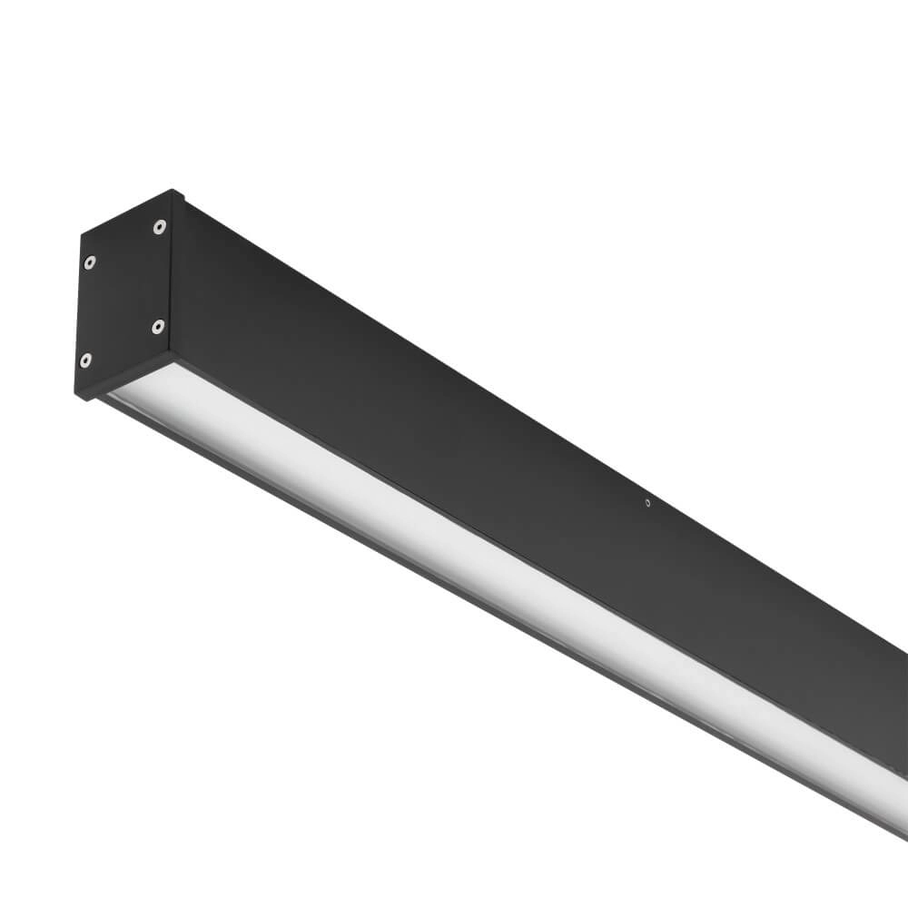 Strakke plafondlamp Outline L zwart 150cm Lyora 5903139113625