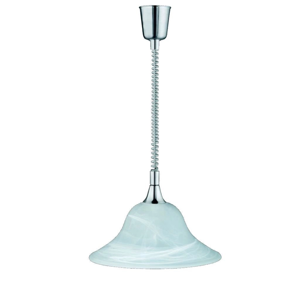 Hanglamp Series 3407 chroom met mintglas