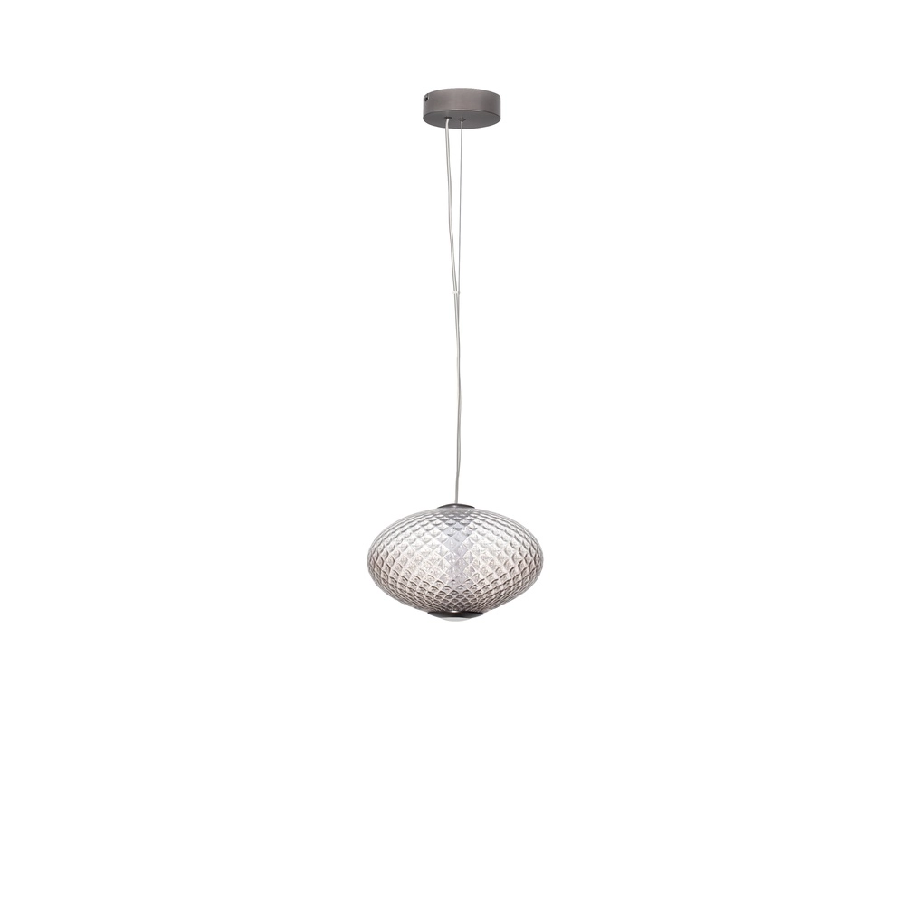 Hanglamp Aora ovaal bruin glas Lyora 5212017483843