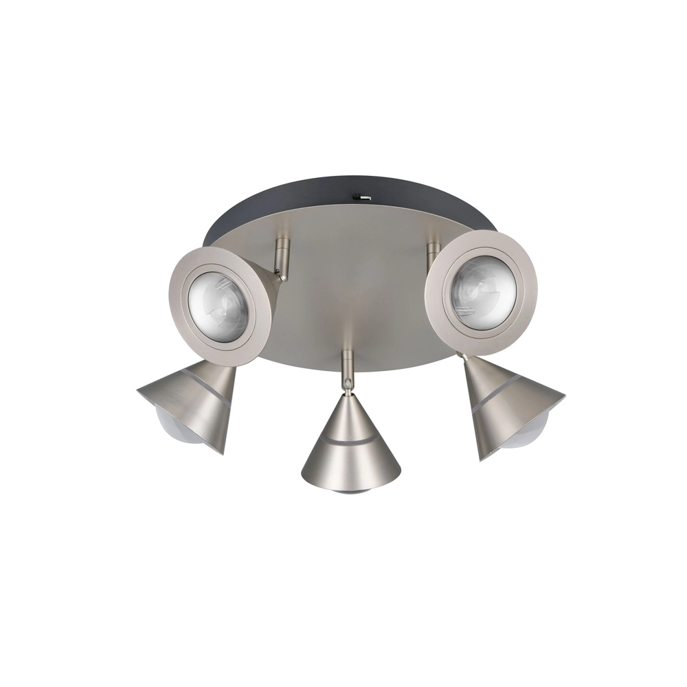 Plafondlamp Romeo nikkel Trio 4017807670431