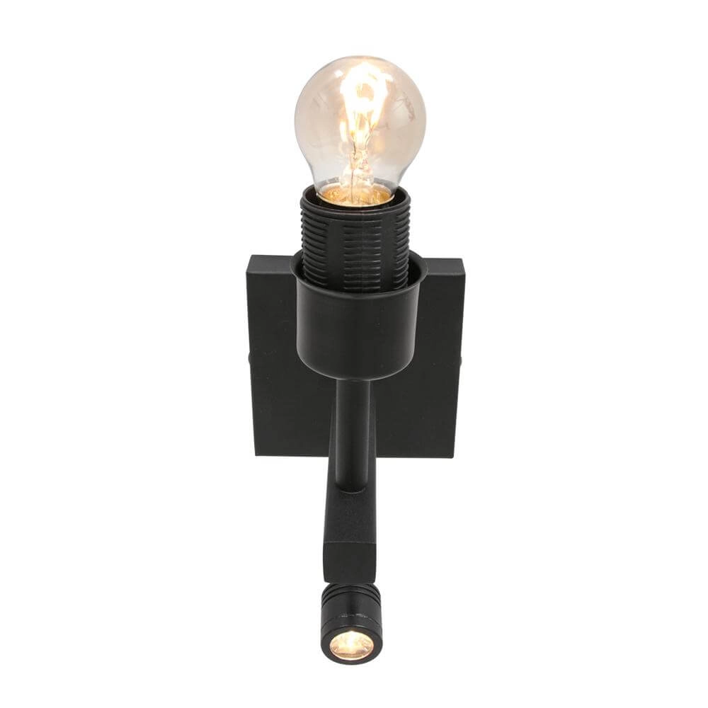 Wandlamp Stang zwart met bamboe Steinhauer 8712746172003