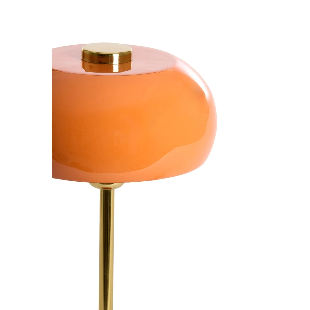 Tafellamp Surin Ø 23cm - glans oranje met goud Light & Living 8717807740955