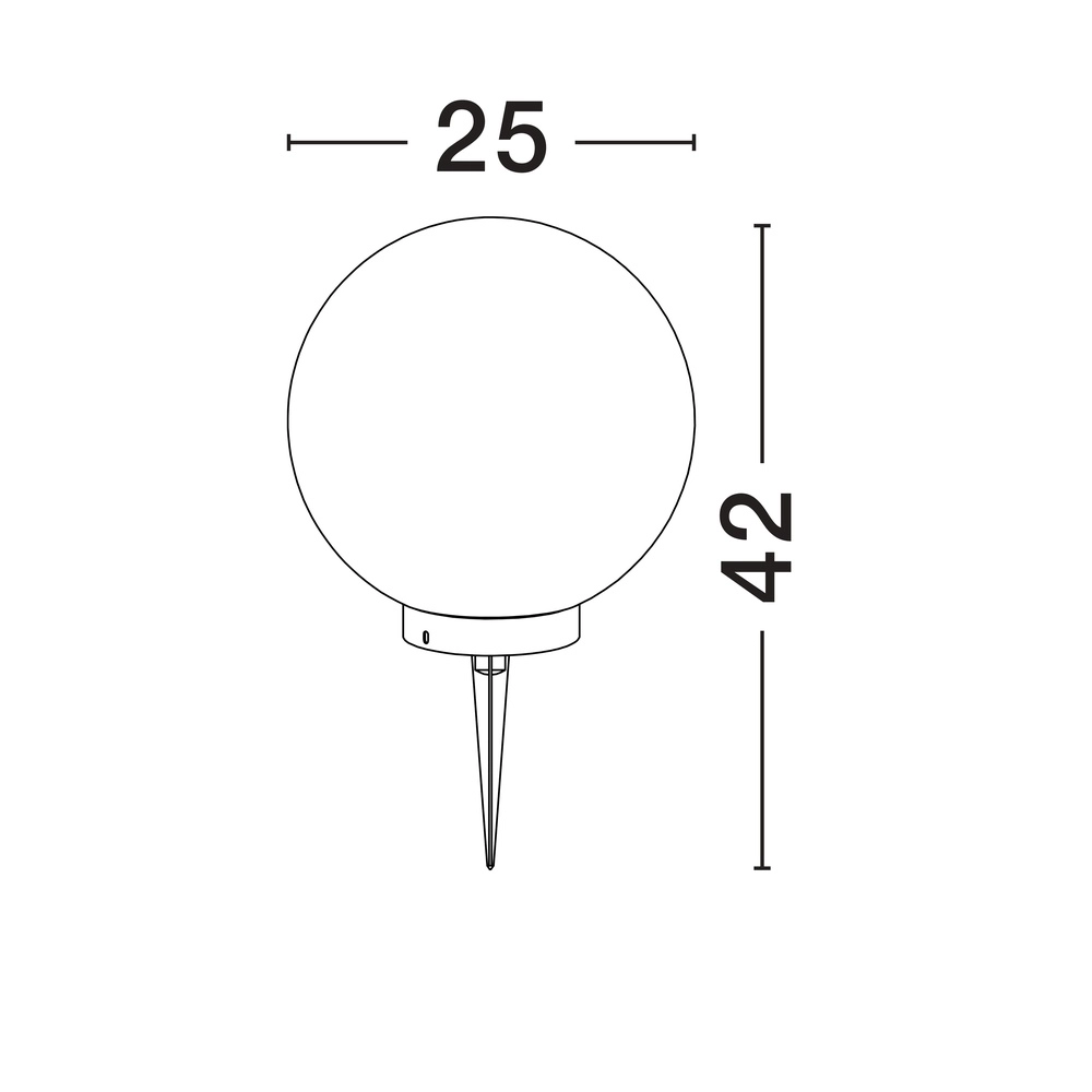 Bollamp Moon Ø 25cm Lyora 5212017454591